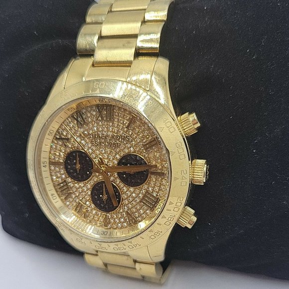 Michael Kors Layton Glitz MK5830 Womens Stainless - Picture 3 of 11